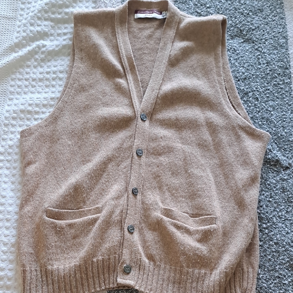 Women's Tan Sweater Vest